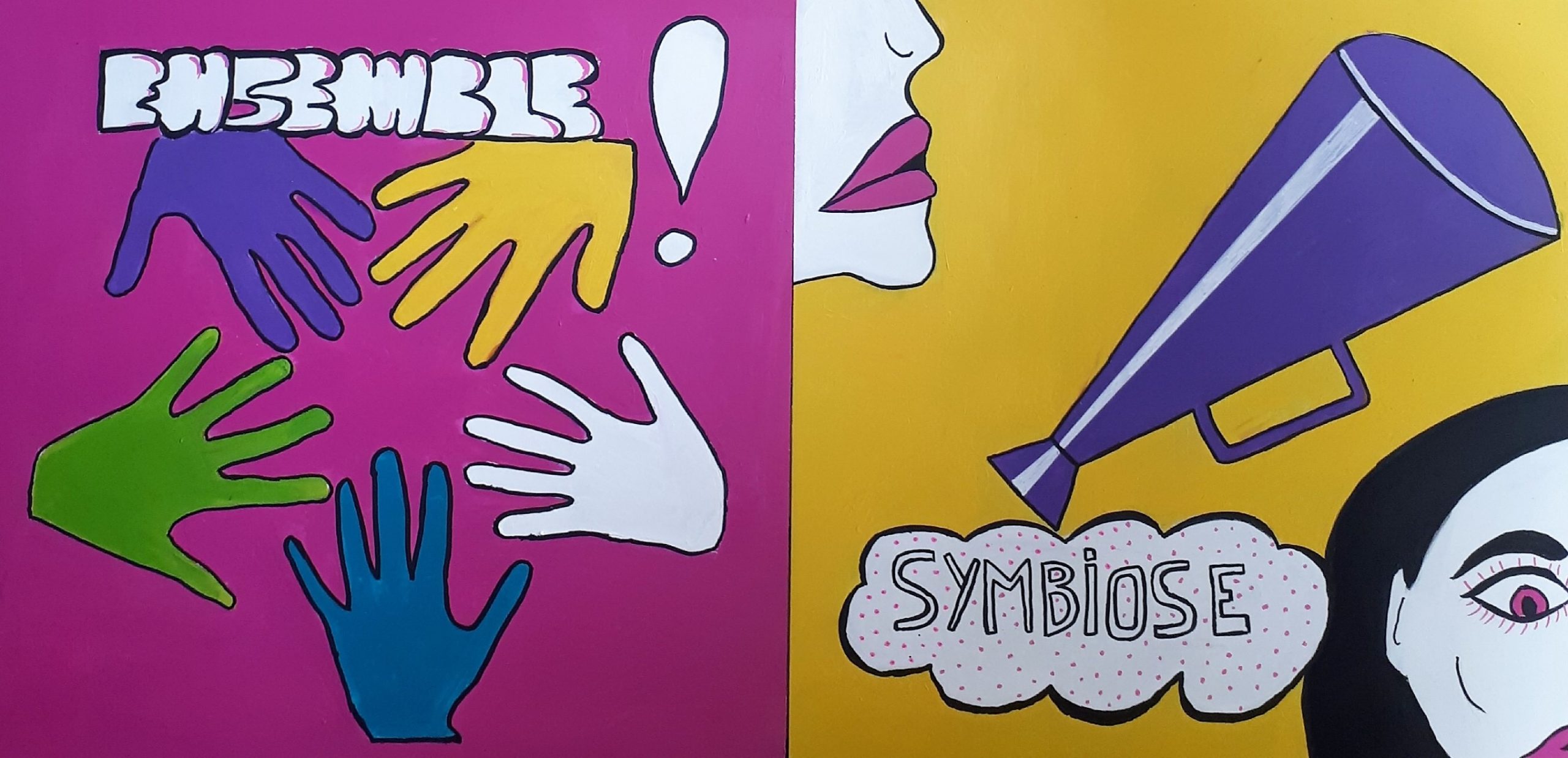 création d&rsquo;une fresque collective