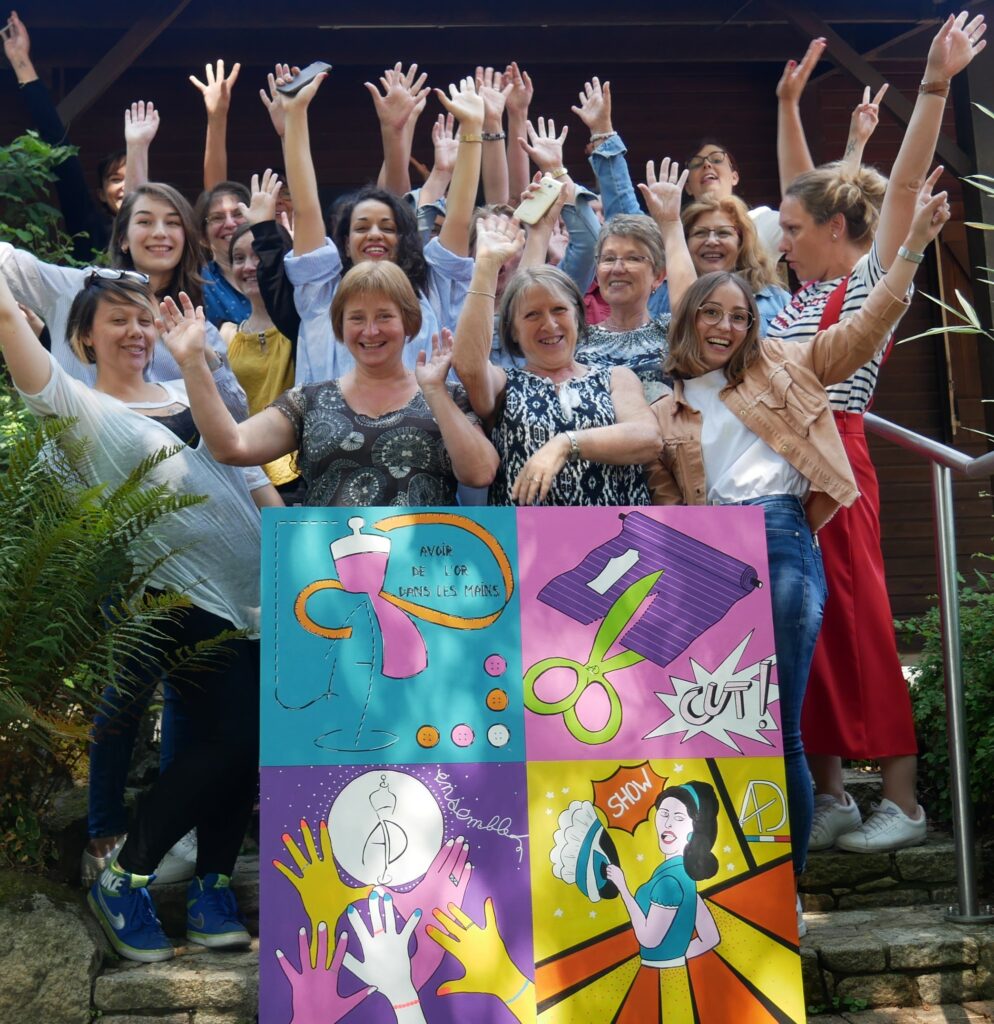 Team Building créatif pop art 25 illustration metier ad confection 1 Nathalie Perie