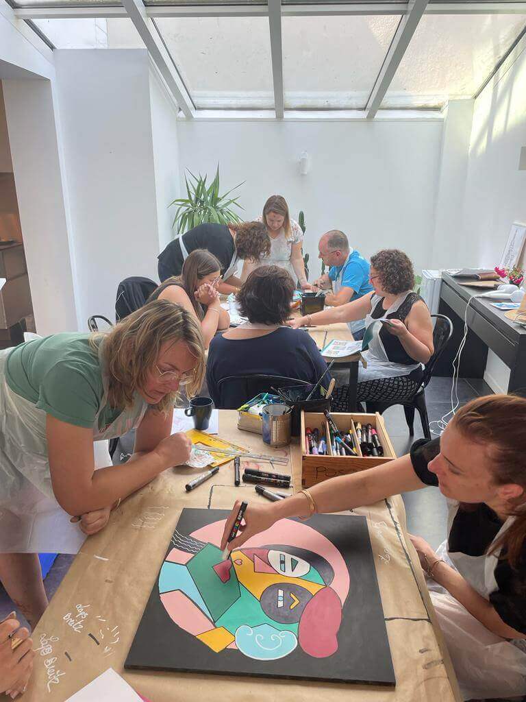 Team building artistique à Nantes - Trombinoscope Picasso